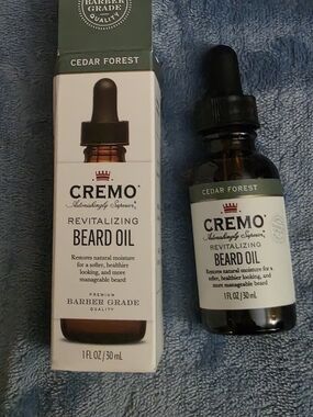Cremo Cedar Forest Revitalizing Beard Oil - 1 fl oz - Natural Conditioning